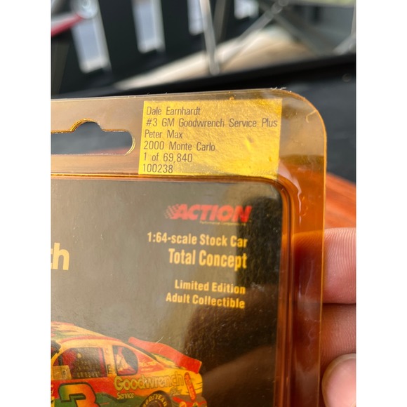 Dale Earnhardt #3 GM Goodwrench Service Plus Peter Max 1 64 Scale Diecast - Picture 3 of 4